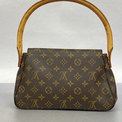 Louis Vuitton Shoulder Bag Monogram Looping M51147 Brown Ladies