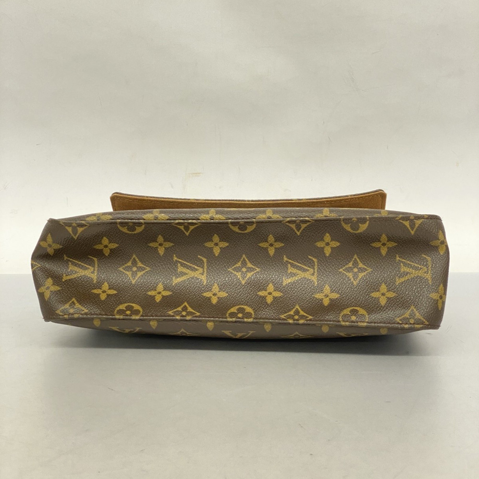 Louis Vuitton Shoulder Bag Monogram Looping M51147 Brown Ladies