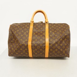 Louis Vuitton Boston Bag Monogram Keepall Bandouliere 50 M41416 Brown Men's Women's