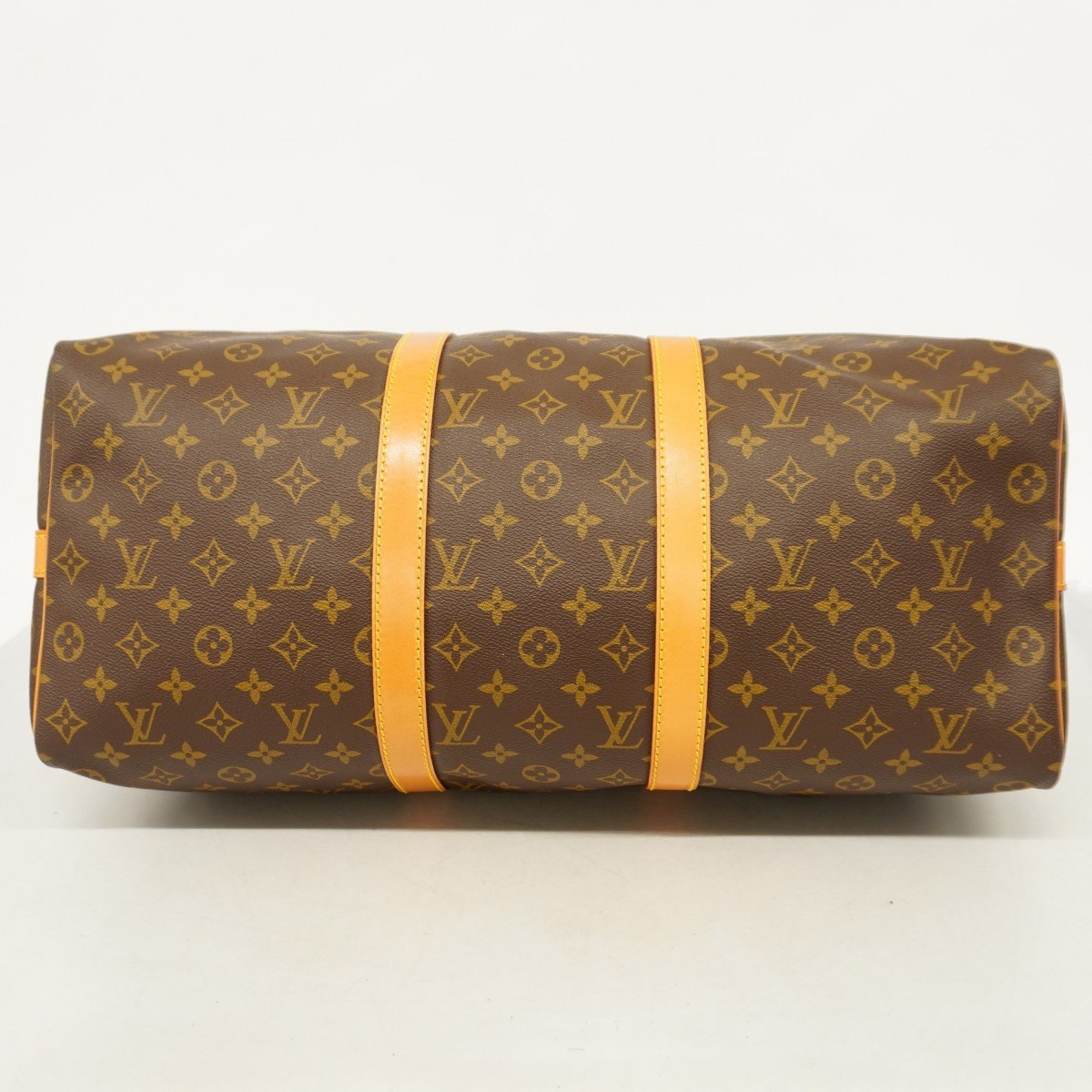 Louis Vuitton Boston Bag Monogram Keepall Bandouliere 50 M41416 Brown Men's Women's