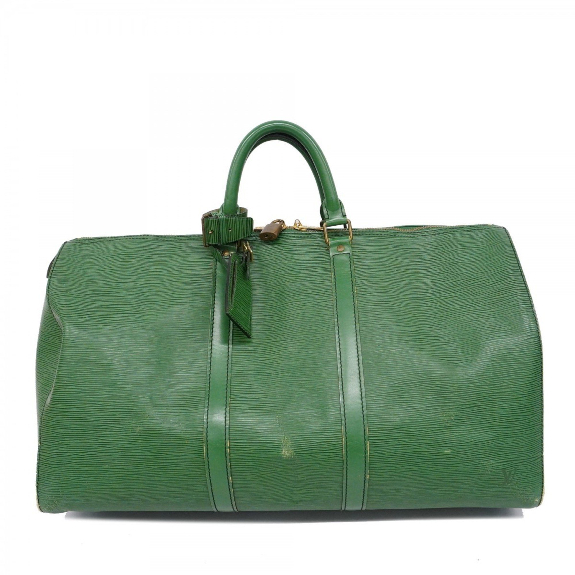 Louis Vuitton Boston Bag Epi Keepall 50 M42964 Borneo Green Men's Women's