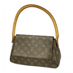 Louis Vuitton Shoulder Bag Monogram Looping M51147 Brown Ladies