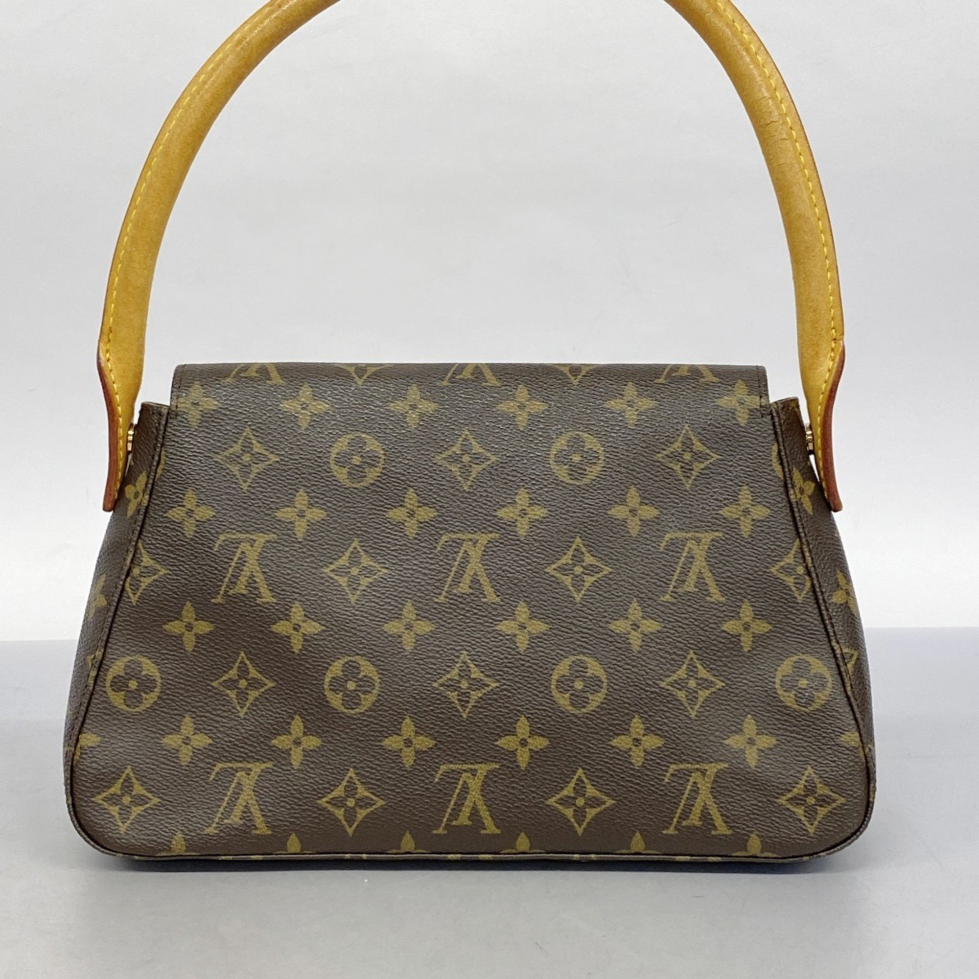 Louis Vuitton Shoulder Bag Monogram Looping M51147 Brown Ladies