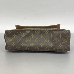 Louis Vuitton Shoulder Bag Monogram Looping M51147 Brown Ladies