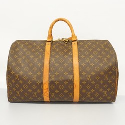 Louis Vuitton Boston Bag Monogram Keepall 50 M41426 Brown Men's Women's