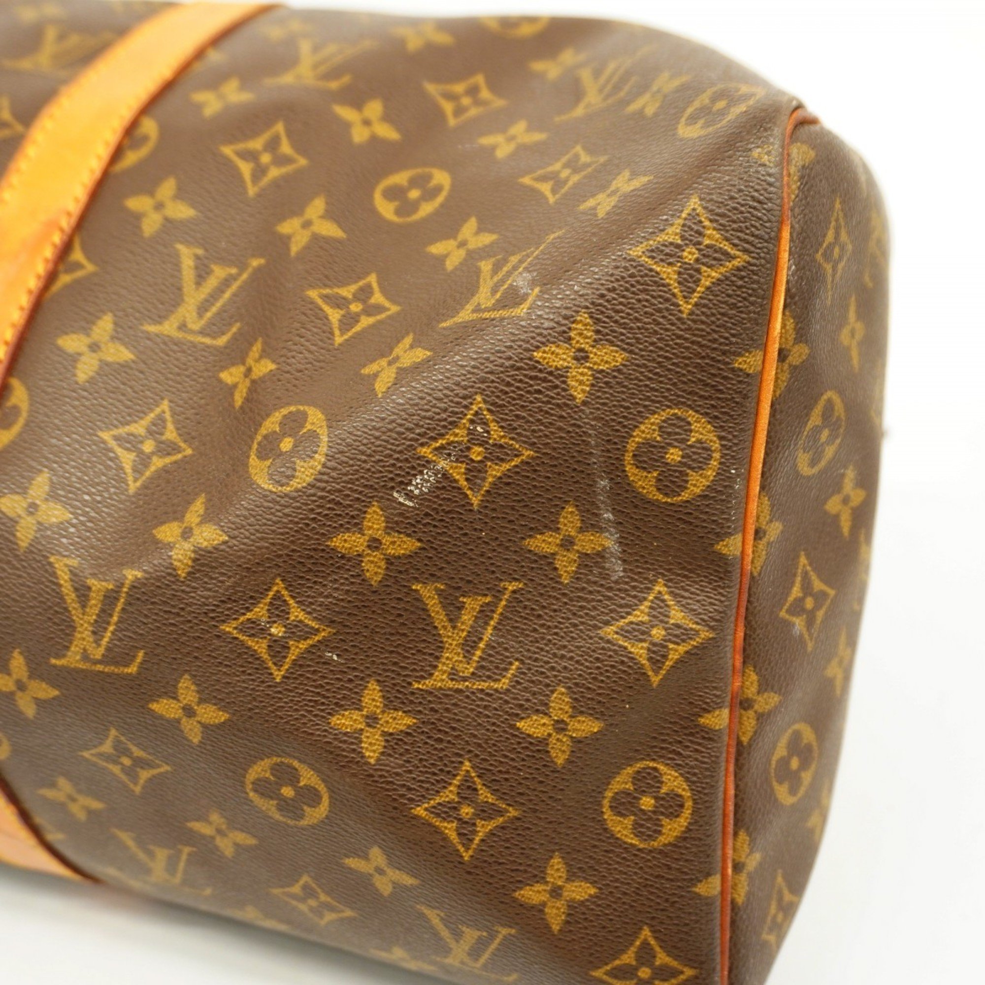 Louis Vuitton Boston Bag Monogram Keepall 50 M41426 Brown Men's Women's