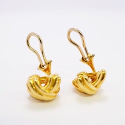 Tiffany Signature Earrings K18YG Yellow Gold Ladies