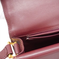 Cartier Shoulder Bag Must Leather Bordeaux Women's