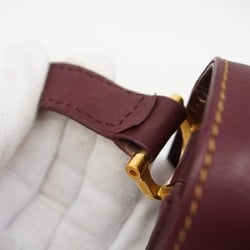 Cartier Shoulder Bag Must Leather Bordeaux Women's