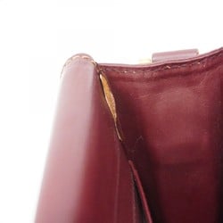 Cartier Shoulder Bag Must Leather Bordeaux Women's