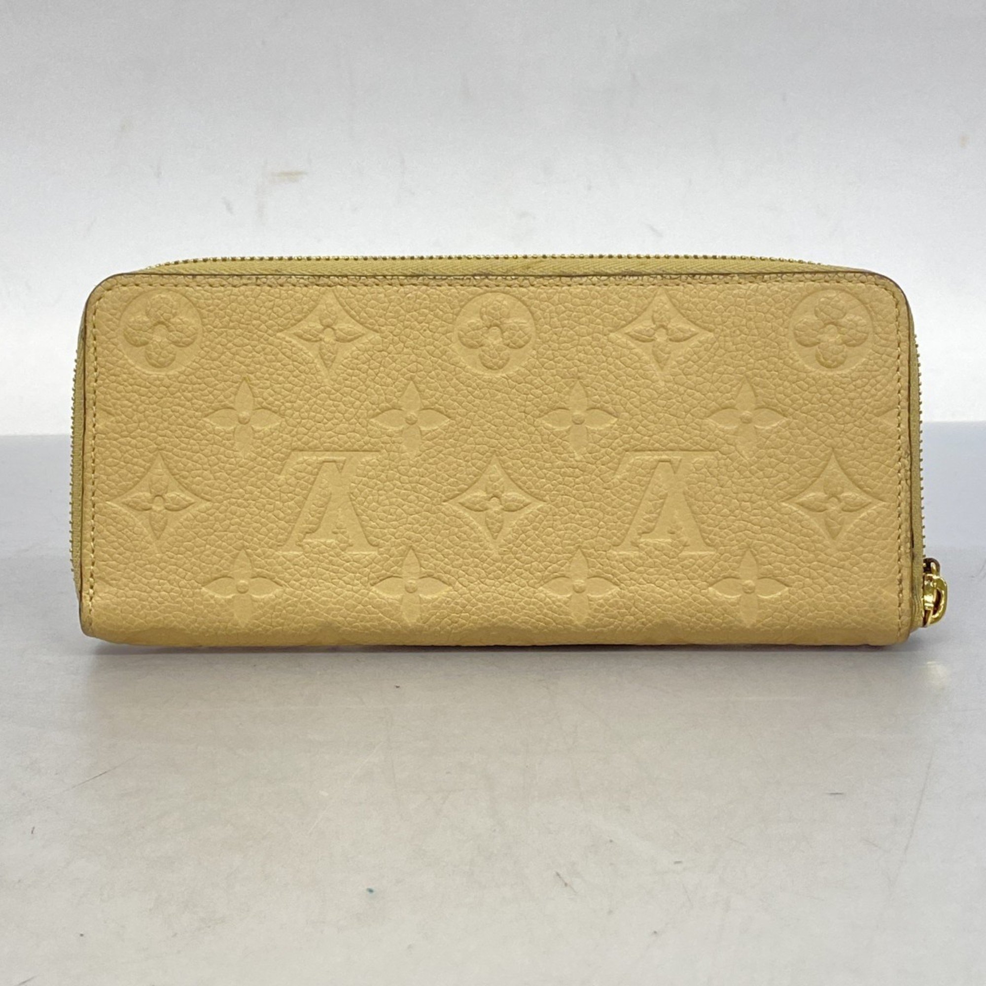 Louis Vuitton Long Wallet Monogram Empreinte Portefeuille Clemence M60173 Dune Ladies