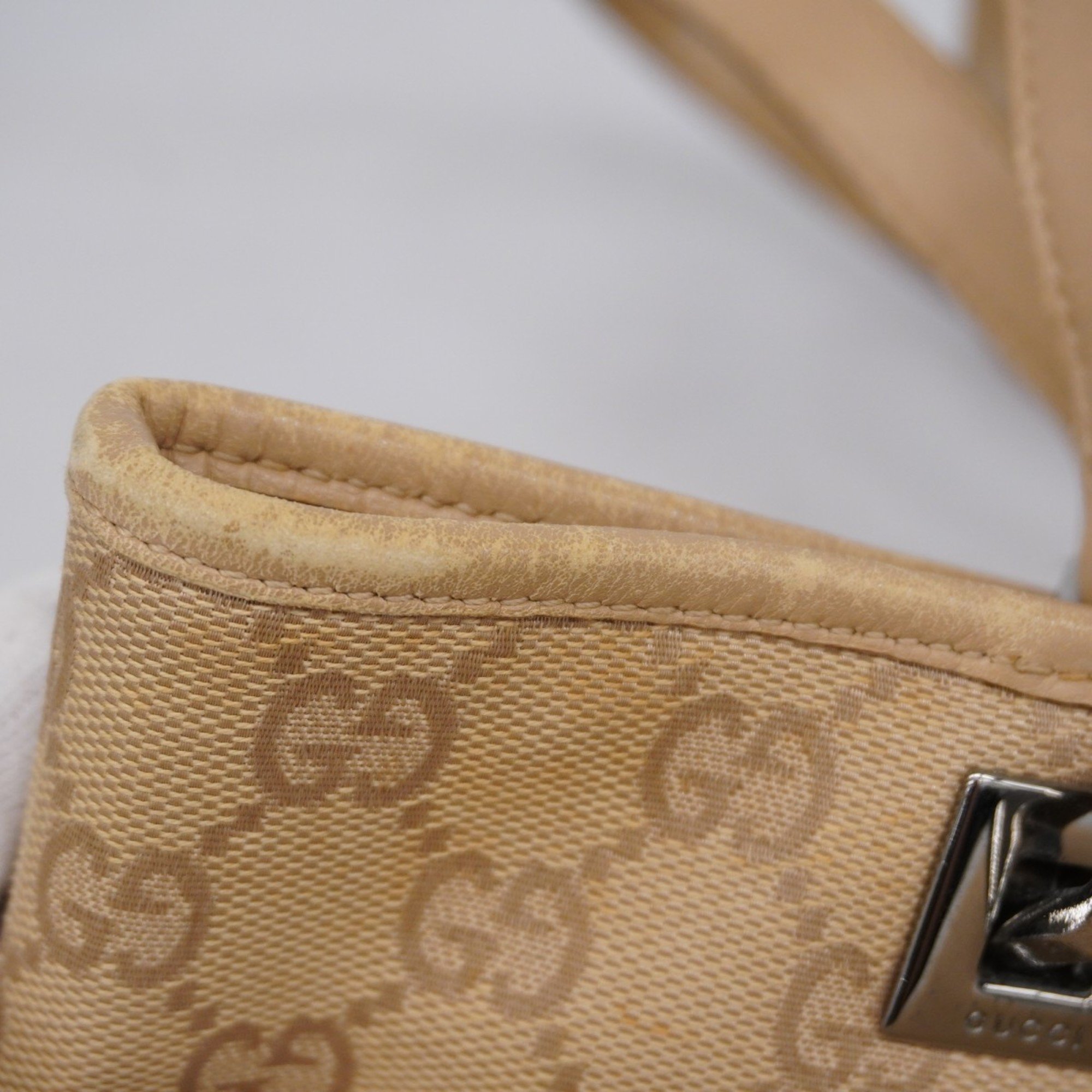 Gucci Tote Bag GG Canvas 31244 Beige Women's