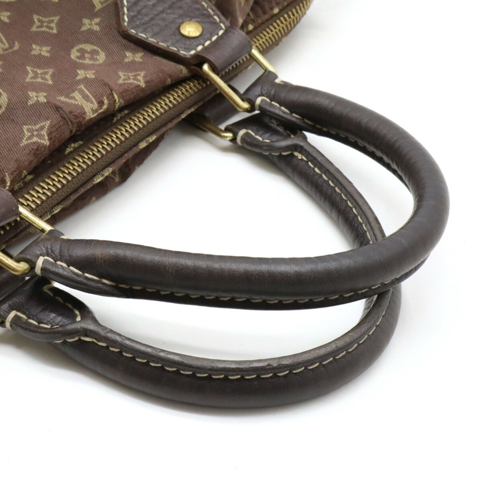 LOUIS VUITTON Louis Vuitton Monogram Run Speedy 30 Handbag Boston Bag Canvas Ebene Brown M95224