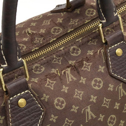 LOUIS VUITTON Louis Vuitton Monogram Run Speedy 30 Handbag Boston Bag Canvas Ebene Brown M95224