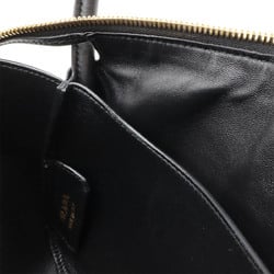 PRADA Medium Handbag Shoulder Bag Soft Grain Leather NERO Black 1B44