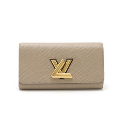 LOUIS VUITTON Epi Portefeuille Twist Bi-fold Long Wallet Leather Gale Greige M67510