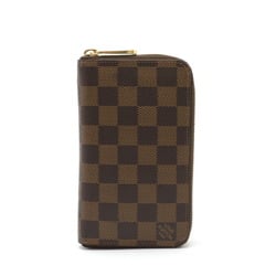 LOUIS VUITTON Damier Zippy Compact Wallet Round N60028