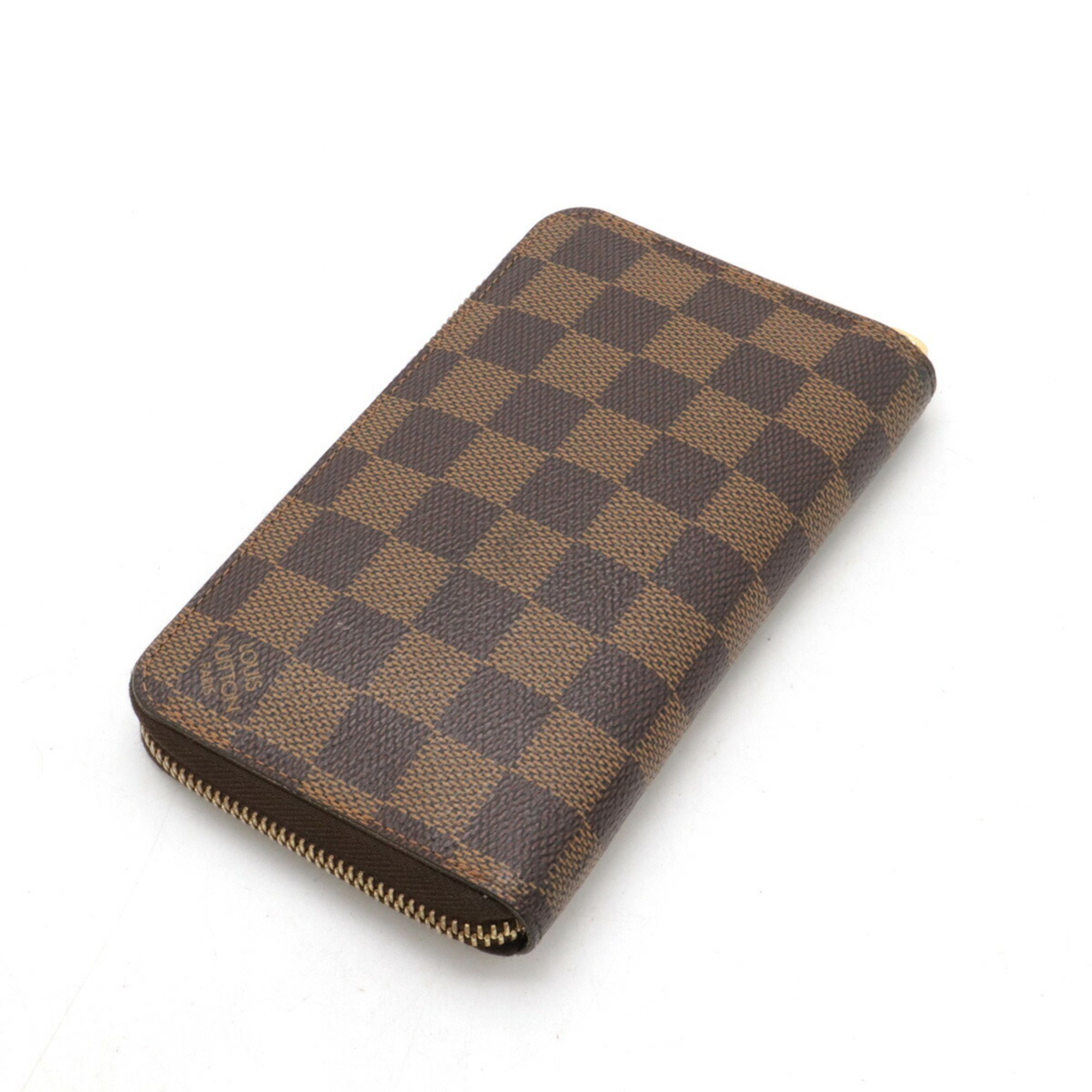 LOUIS VUITTON Damier Zippy Compact Wallet Round N60028