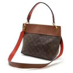 LOUIS VUITTON Louis Vuitton Monogram Tuileries Besace Handbag Shoulder Bag Leather Caramel Red M43157