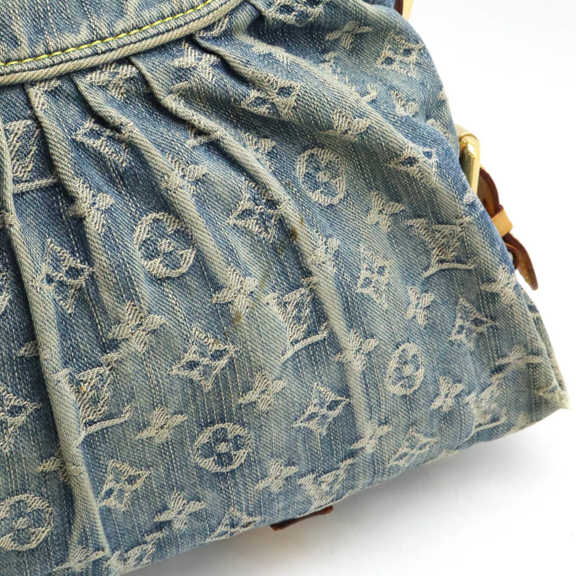 LOUIS VUITTON Louis Vuitton Monogram Denim Neo Cavi MM Tote Bag Handbag Shoulder Blue M95349