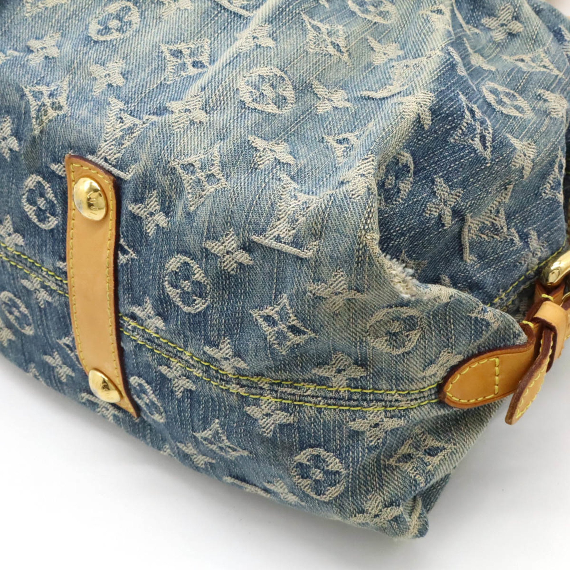 LOUIS VUITTON Louis Vuitton Monogram Denim Neo Cavi MM Tote Bag Handbag Shoulder Blue M95349