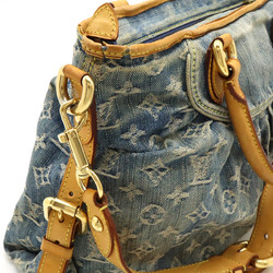 LOUIS VUITTON Louis Vuitton Monogram Denim Neo Cavi MM Tote Bag Handbag Shoulder Blue M95349