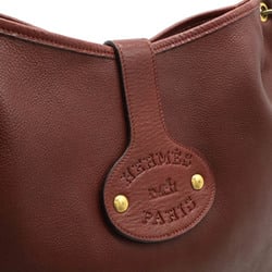 HERMES Rodeo shoulder bag, leather, Bordeaux, red, O stamp