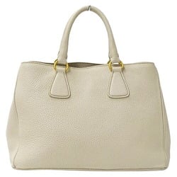 PRADA Bag Women's Handbag Shoulder Tote 2way Leather Ivory White BN2579