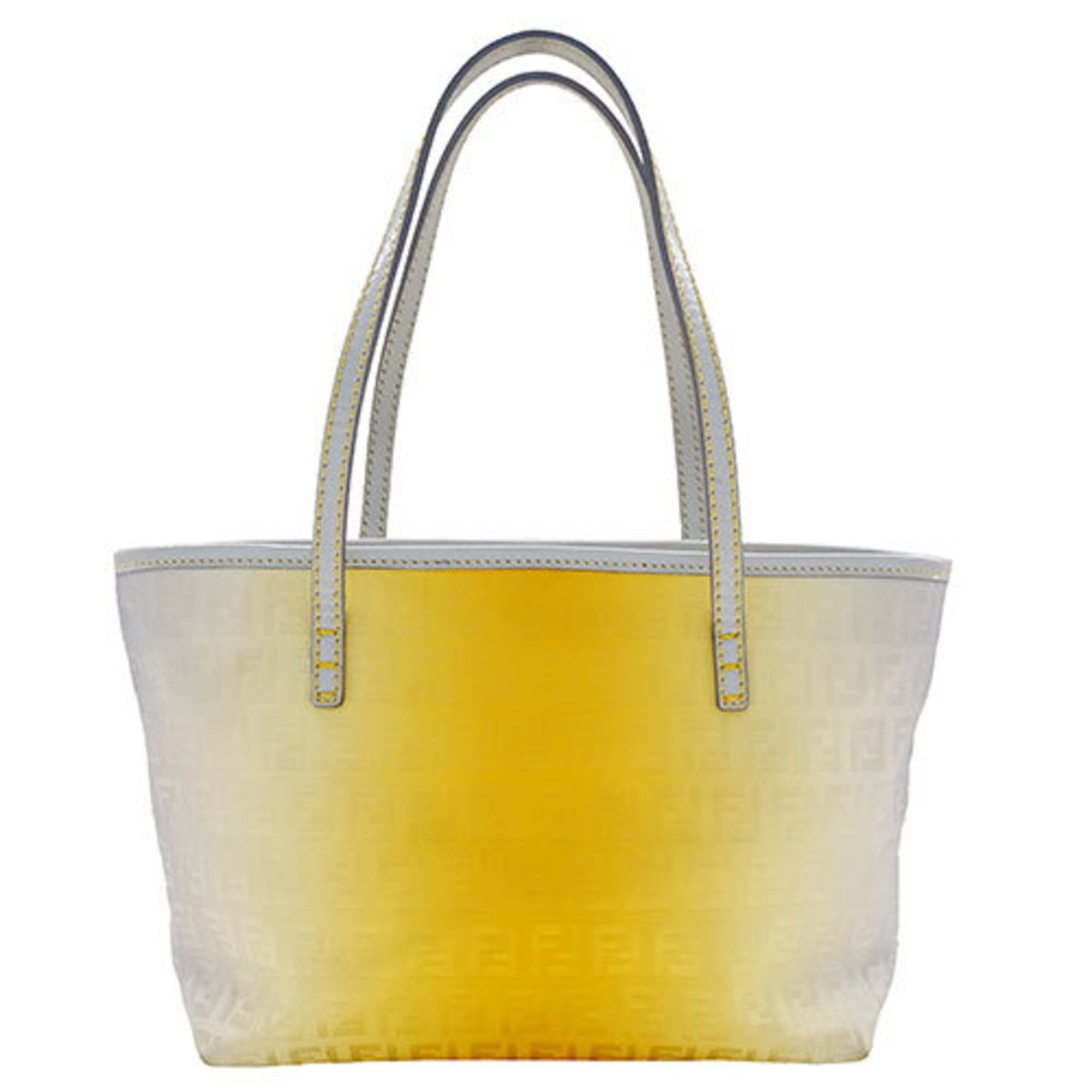 FENDI Women's Tote Bag Handbag Nylon Yellow Zucchino 8BH099 Gradient