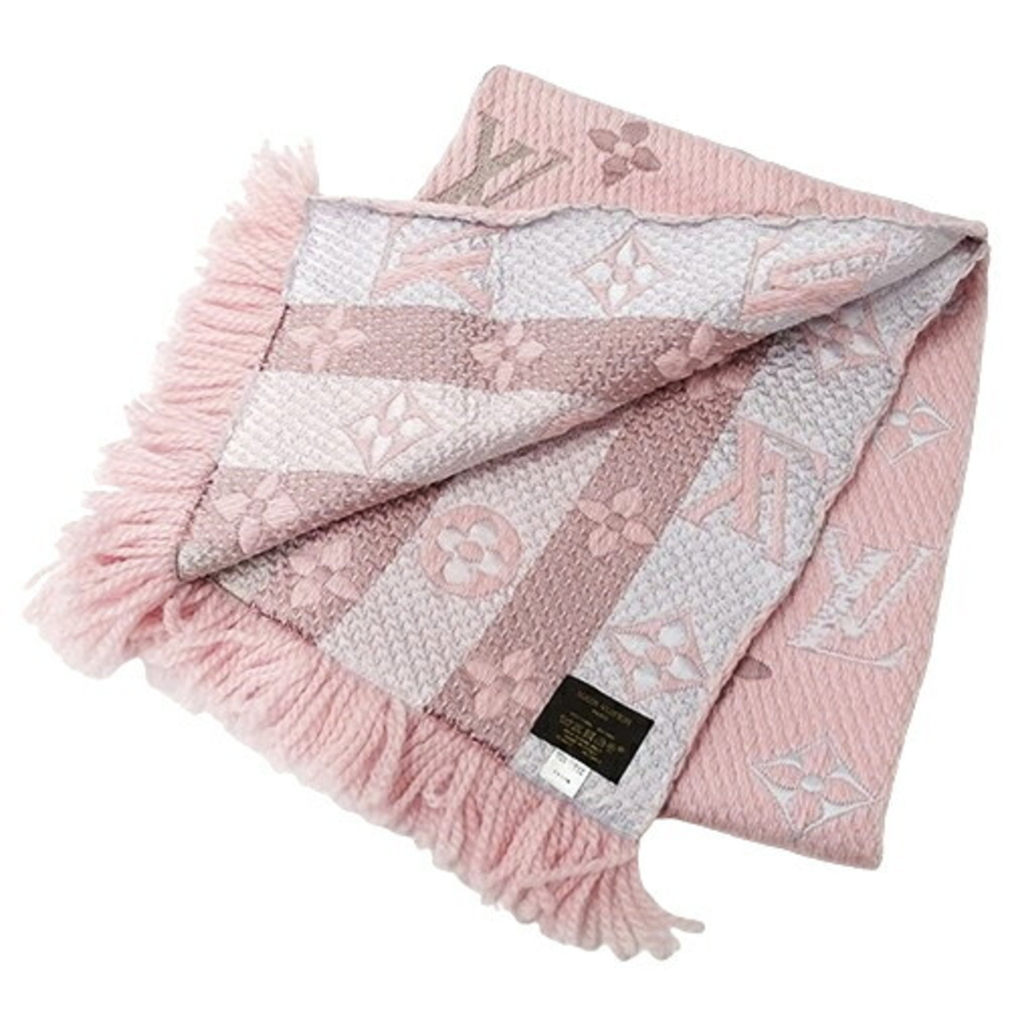 Louis Vuitton LOUIS VUITTON Scarf Women's Echarpe Mania Rainbow Pink M73057