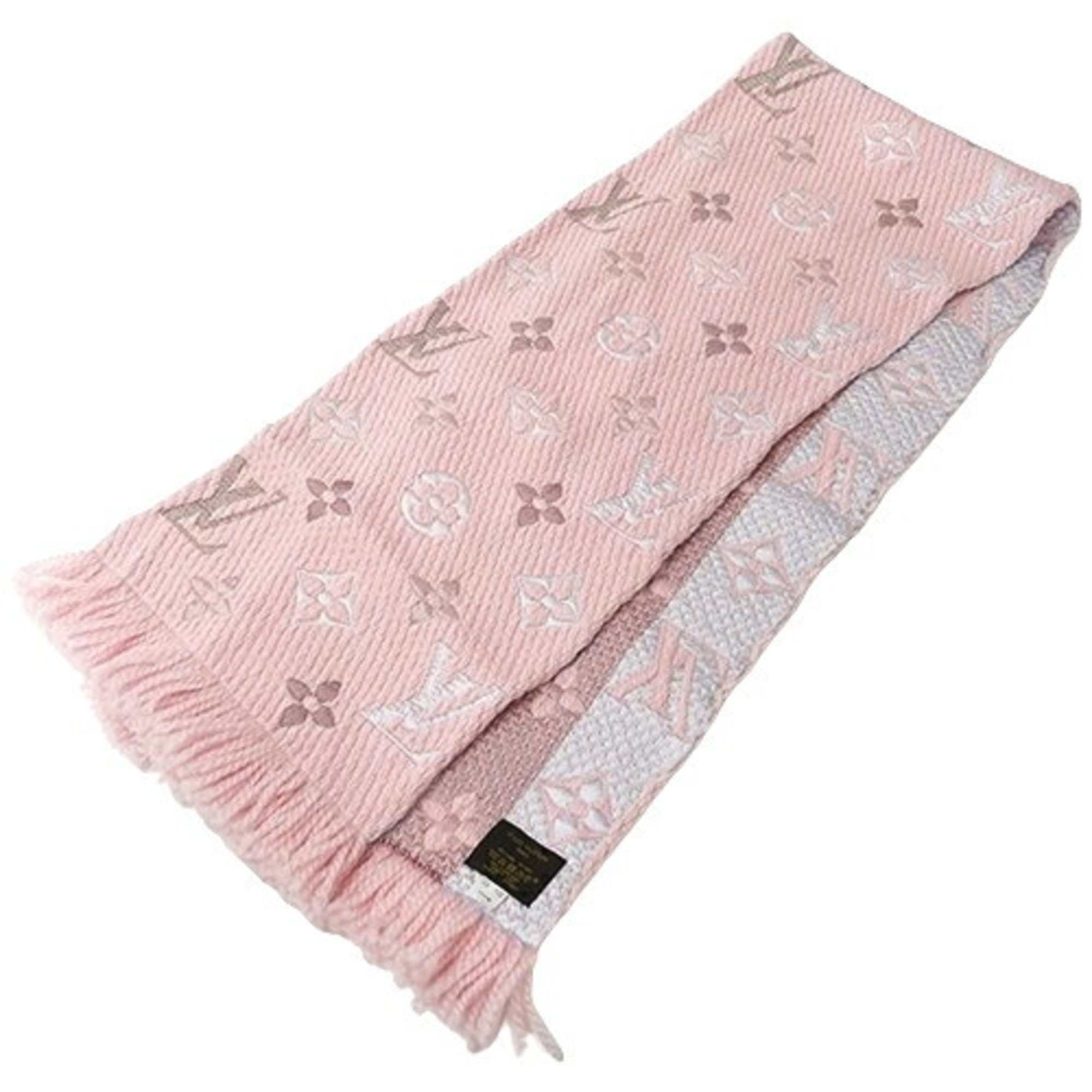 Louis Vuitton LOUIS VUITTON Scarf Women's Echarpe Mania Rainbow Pink M73057