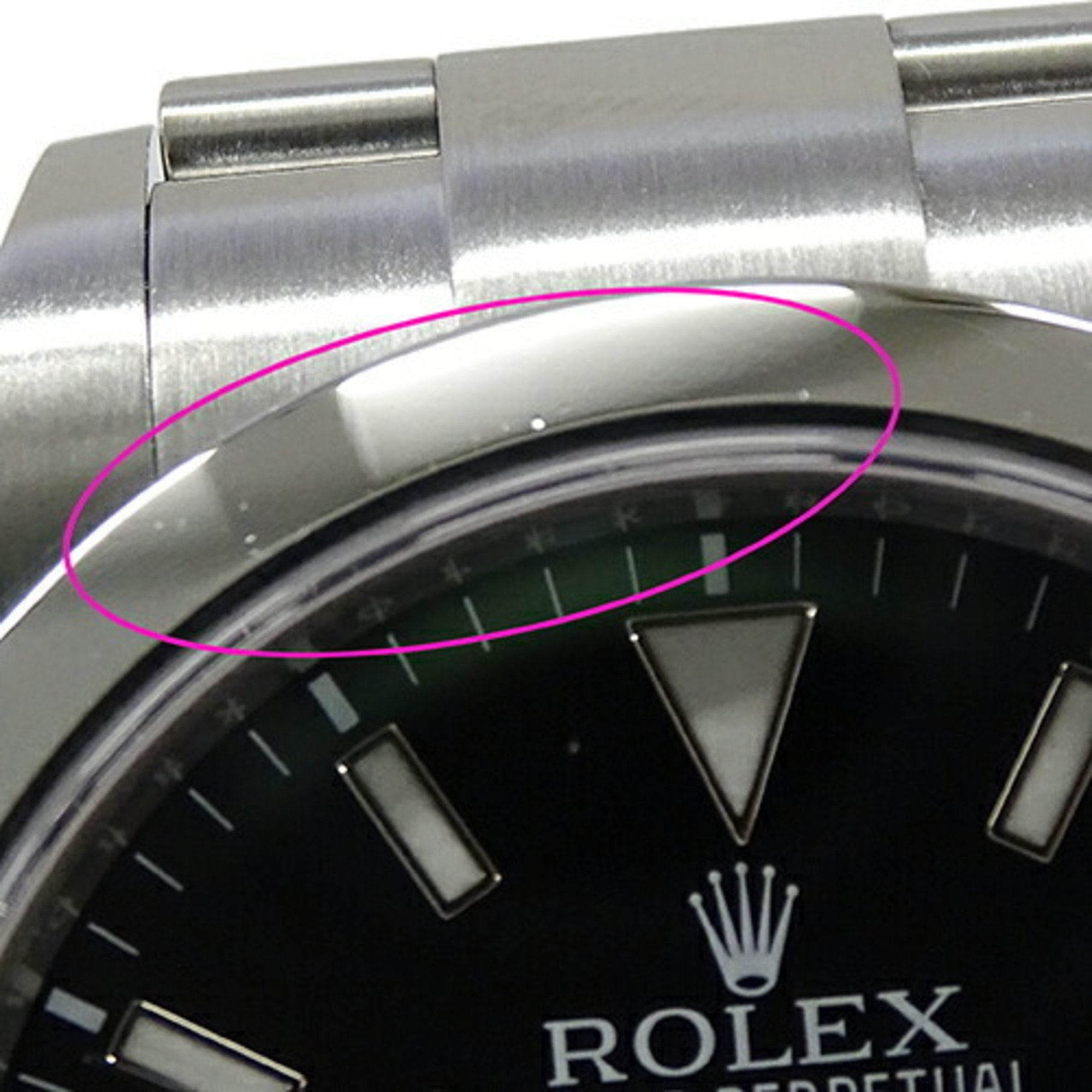 Rolex ROLEX Explorer I 214270 Random Number Men's Watch Automatic AT Stainless Steel SS Silver Black Polished