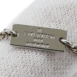 LOUIS VUITTON Necklace for Men Metal Locket Monogram Silver M62484 DI1108 Dog Tag