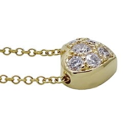 Tiffany & Co. Necklace for Women Pendant 750YG 6P Diamond Heart Pavé Yellow Gold Polished