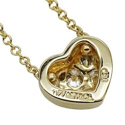 Tiffany & Co. Necklace for Women Pendant 750YG 6P Diamond Heart Pavé Yellow Gold Polished