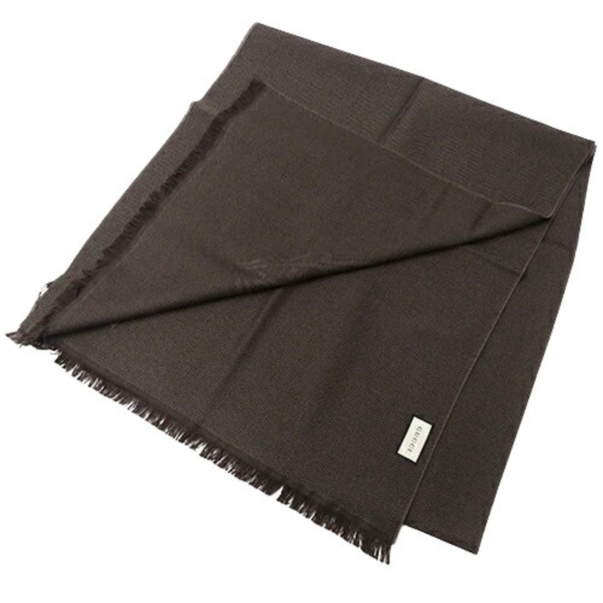 GUCCI scarf for women and men, wool, brown, 344993, large size