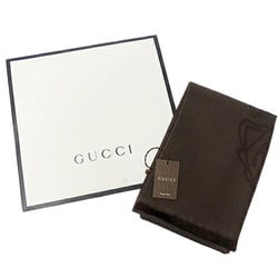 GUCCI scarf for women and men, wool, brown, 344993, large size