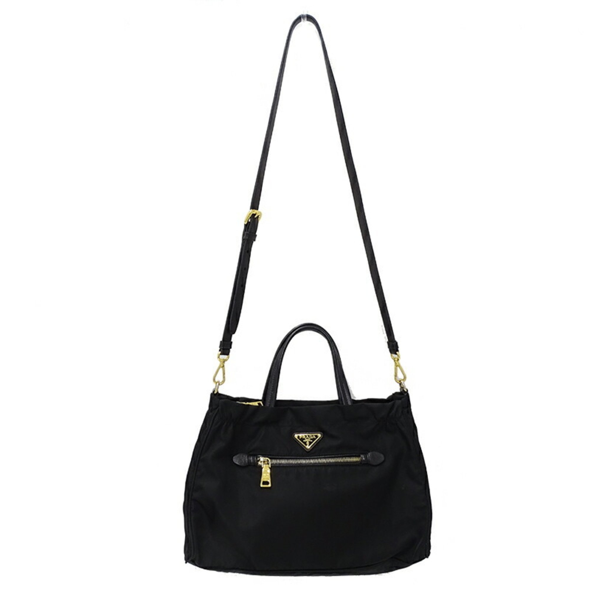 PRADA Women's Bag, Handbag, Shoulder 2way, Nylon, Black