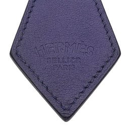 Hermes HERMES Keyring for Women and Men, Portocreta Leather, Navy Keychain