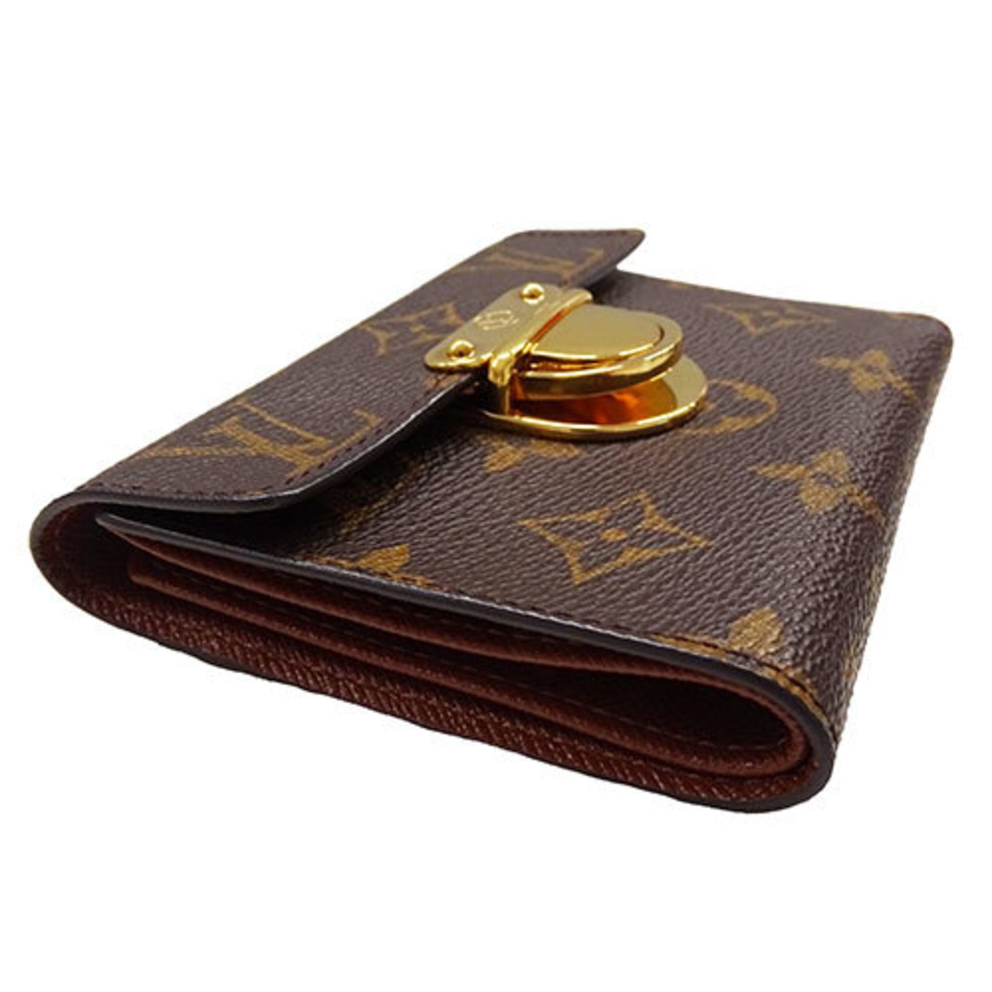 Louis Vuitton LOUIS VUITTON Wallet Monogram Women's Men's Bifold Porto Carte Koala Brown M60003 Compact