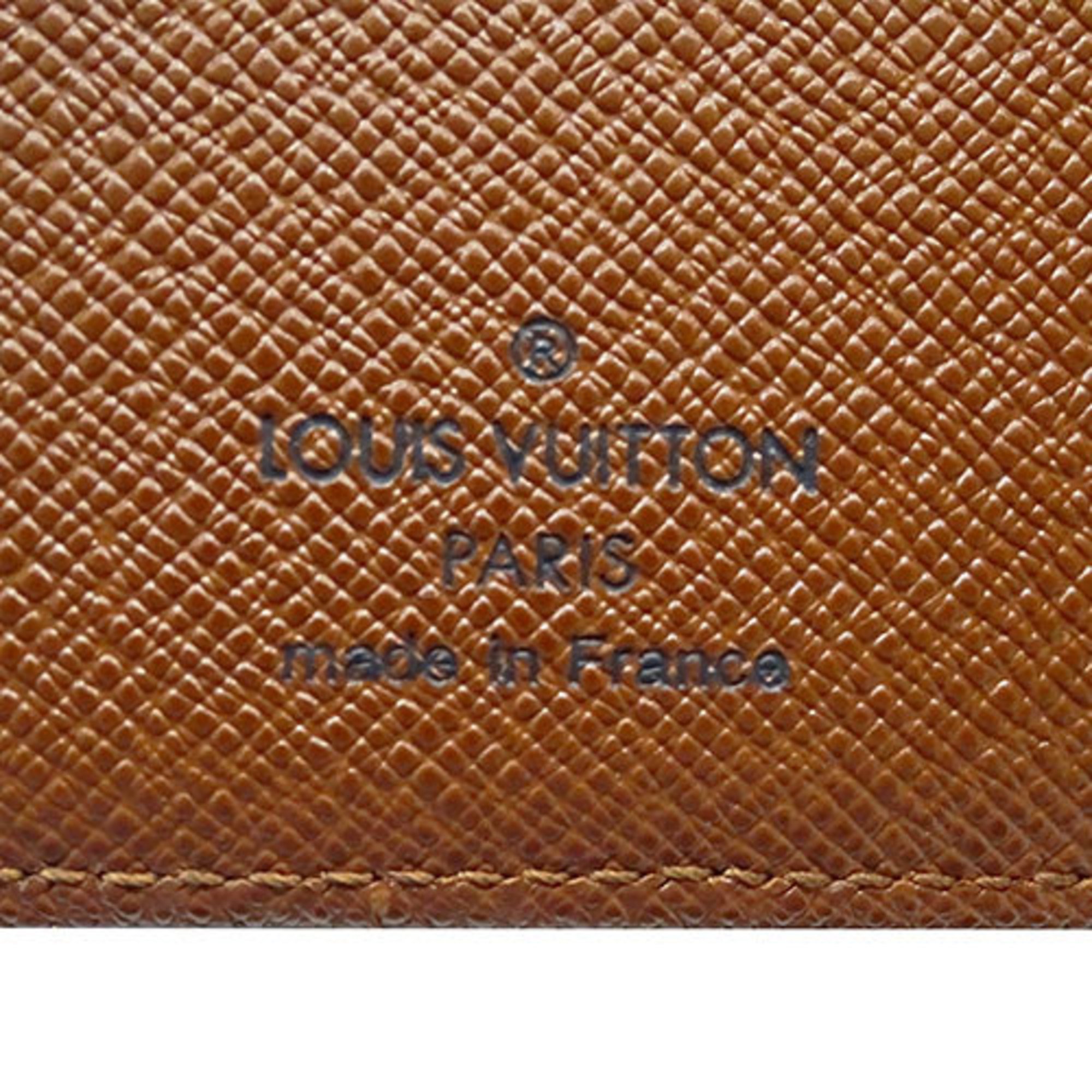 Louis Vuitton LOUIS VUITTON Wallet Monogram Women's Men's Bifold Porto Carte Koala Brown M60003 Compact