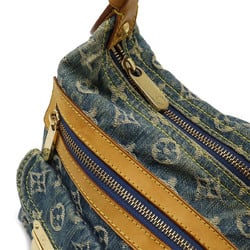 LOUIS VUITTON Louis Vuitton Monogram Denim Baggy PM Shoulder Bag Blue M95049