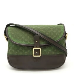 LOUIS VUITTON Louis Vuitton Monogram Shoulder Bag Belanger Canvas Leather TST Khaki Green M92673