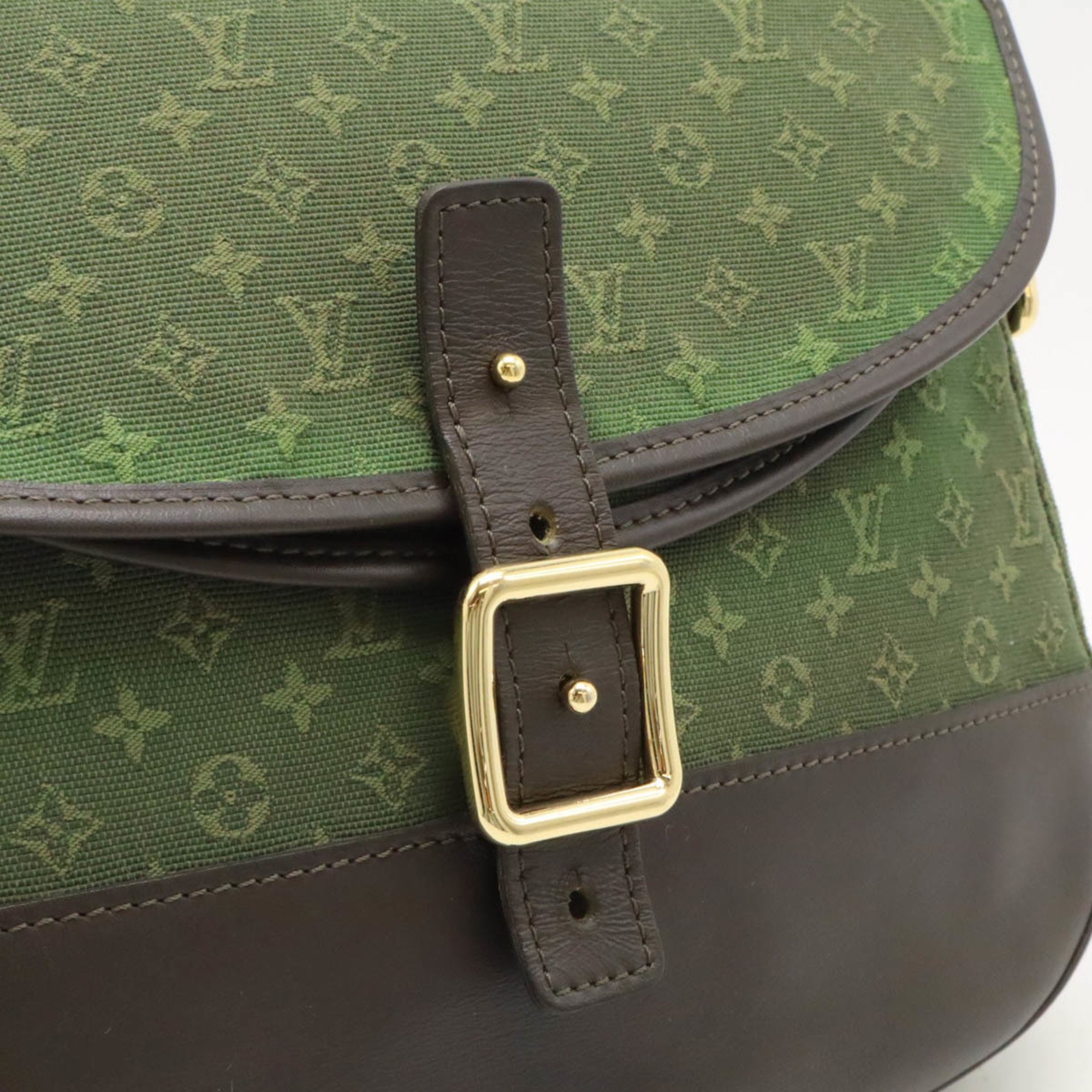 LOUIS VUITTON Louis Vuitton Monogram Shoulder Bag Belanger Canvas Leather TST Khaki Green M92673