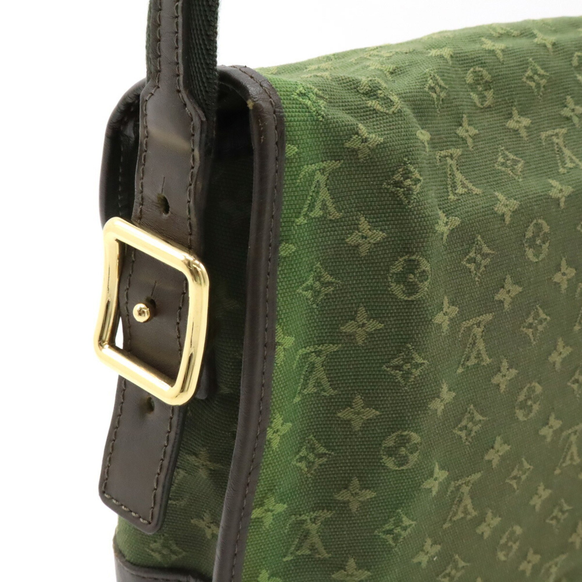 LOUIS VUITTON Louis Vuitton Monogram Shoulder Bag Belanger Canvas Leather TST Khaki Green M92673