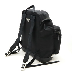 PRADA Prada Backpack Nylon Leather NERO Black V163