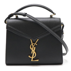 SAINT LAURENT PARIS YSL Yves Saint Laurent Cassandra handbag shoulder leather black 623930