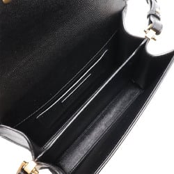 SAINT LAURENT PARIS YSL Yves Saint Laurent Cassandra handbag shoulder leather black 623930