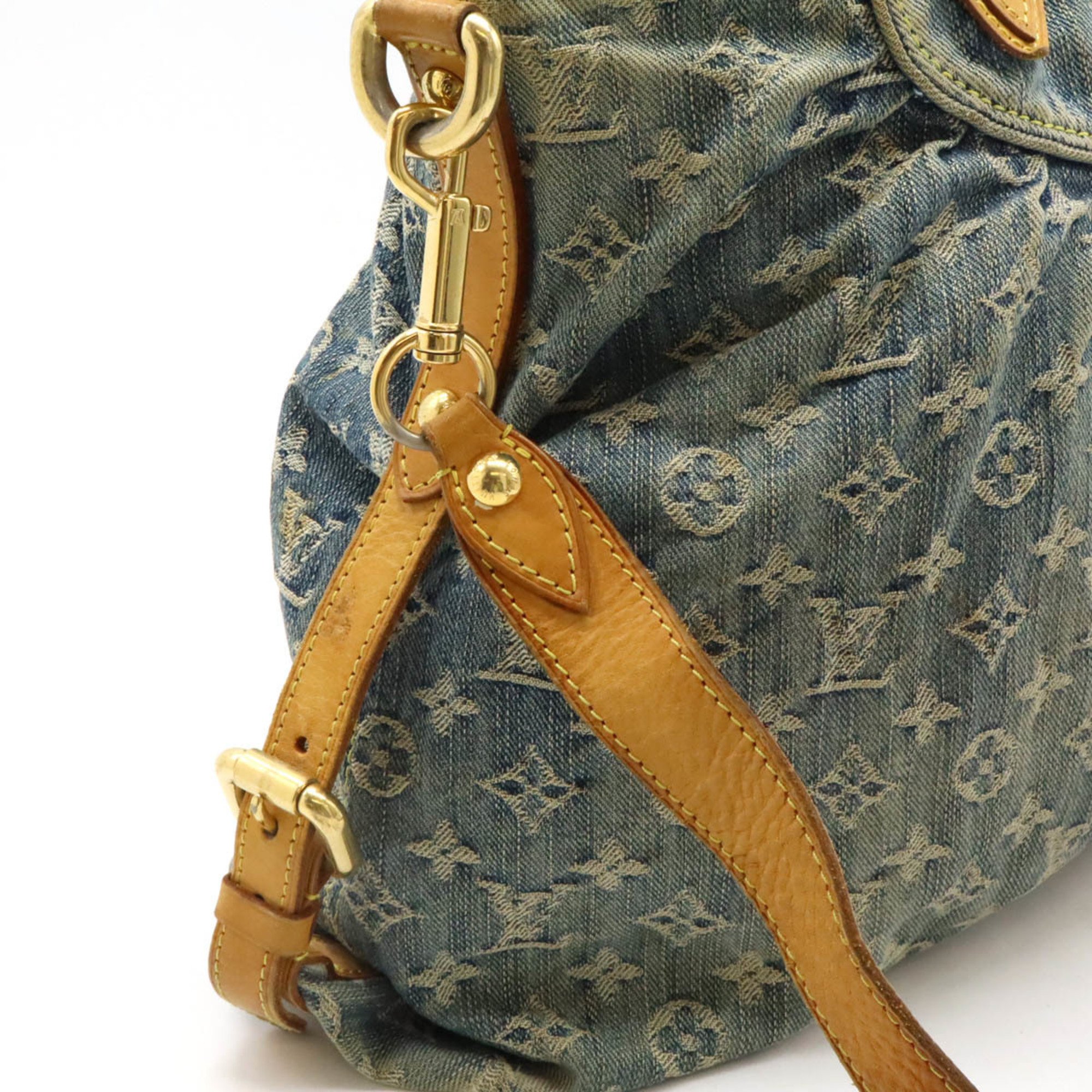 LOUIS VUITTON Louis Vuitton Monogram Denim Neo Cavi GM Tote Bag Handbag Shoulder Blue M95350