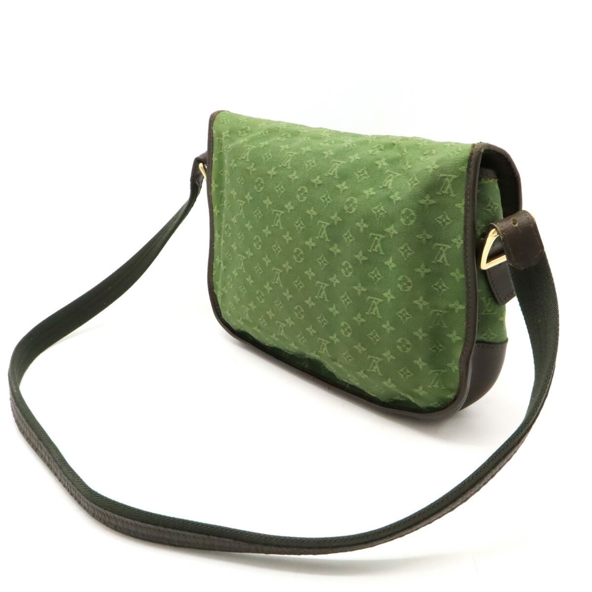 LOUIS VUITTON Louis Vuitton Monogram Shoulder Bag Belanger Canvas Leather TST Khaki Green M92673